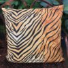 Dekokissen mit Raubtiermuster, Tigerfell. Stoff-Unikate handmade in germany