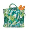 Großer Shopper, Einkaufstasche mit Dschungelmotiven, großen Blättern. Stoff-Unikate handmade in Germany