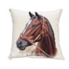 Dekokissen, Gobelinkissen mit Reitpferd. Stoff-Unikate handmade in Germany