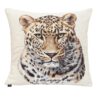 Gobelinkissen, Deko-kssen mit Leoparden-Motiv. Stoff-Unikate handmade in Germany