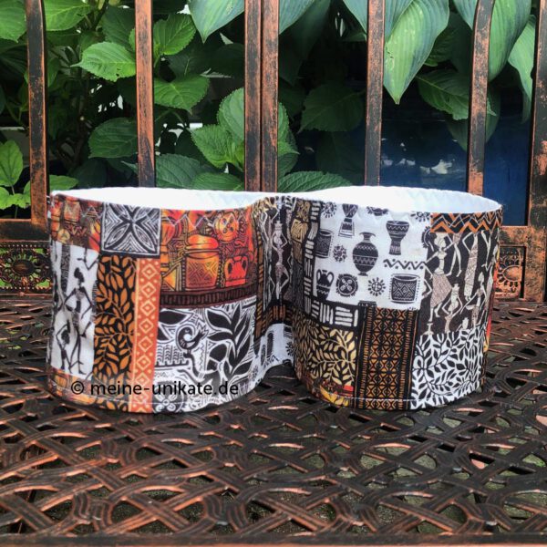 WC-Rollenhalter aus Stoff<br>Klopapier Aufbewahrung <br>„Afrika" <br>Originelles Geschenk – Bild 2