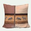 Lesekissen mit Fach und Afrikatieren. Stoff-Unikae handmade in 'Germany