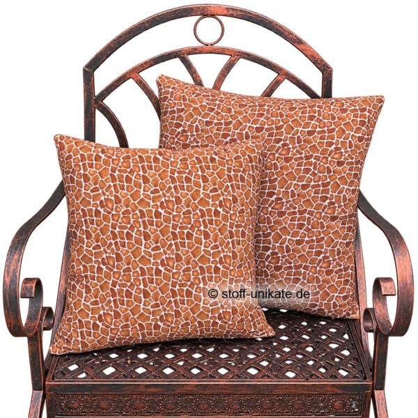 Deko-Kissen, Motiv-Kissen <br>Dekorative Kissen <br> "Giraffen Print" <br>- Varianten - <br>Geschenk für Safari-Fans