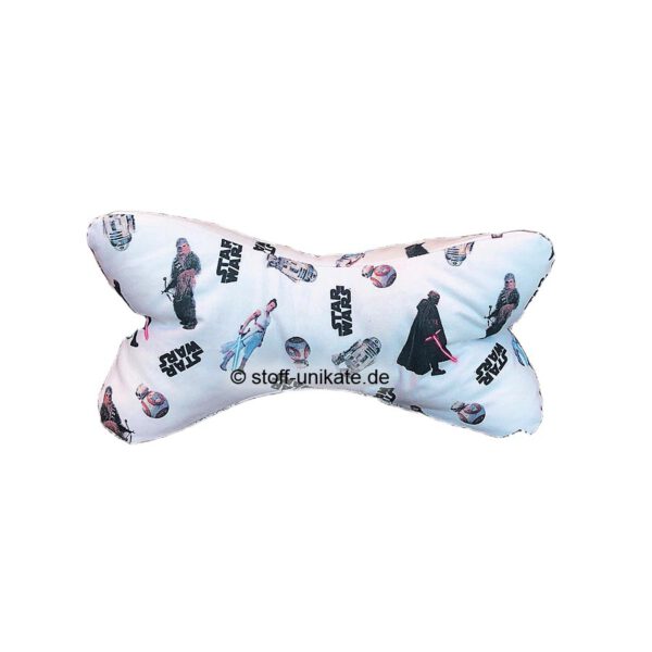 Kleiner Leseknochen mit Star Wars Motiven, für Fantasy-Fans. Stoff-Unikate handmade in germany