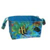 Stoffkorb mit Henkeln mit Südsee Fischen. Stoff-Unikate handmade in Germany