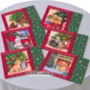 Tischsets mit weihnachtlichen Hundemotiven Animal Christmas. Stoff-Unikate handmade in Germany