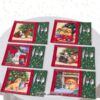 Tischsets Animal Christmas mit Hundemotiven zur Weihnachtszeit. Stoff-Unikate handmade in Germany