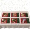 Tischsets mit Hundemotiven zur Weihnachtszeit. Stoff-Uniakte handmade in Germany