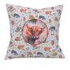 Dekokissen, Designer-Kissen mit Hochlandrind. Stoff-Unikate handmade in germany