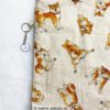 Einkaufstasche, Falttasche, Stofftasche genäht aus Canvas-Stoff mit Shiba-Inu Motiven. Zusätzlich ausgestattet mit Einkaufschip und Innentasche. Faltbar als kleine Tasche. Stoff-Unikat handmade in Germany