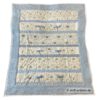 3-lagige Kinderdecke, Kuscheldecke mit Elfenmotiven und Zierschleifen in Hellblau. Stoff-Unikat handmade in Germany