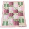 Kinderdecke, Kuscheldecke, 3-lagig in hellrosa mit Elfenmotiven und Baumwollstoffen von acufactum. Stoff-Unikat handmade in Germany