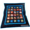 Aufwändig gearbeitete, exklusive Tagesdecke, Kuscheldecke, Quiltdecke mit bunten Katzenmotiven. Stoff-Unikat handmade with Love in Germany