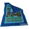 Exklusive Quiltdecke, Tagesdecke mit Dschungeltieren in Blautönen, genäht aus hochwertigen Baumwollstoffen in Kombination mit einem reinen Baumwollvlies. Stoff-Unikat handmade in Germany