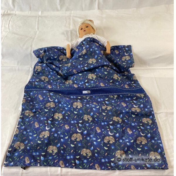 babytuch mit Nachteulen. Zweilagig genäht aus hochwertigen Stoffen. Stoff-Unikat handmade with Love in Deutschland
