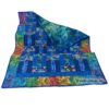 Ausgefallene und aufwändig gearbeitete Patchworkdecke, Quiltdecke mit bunten Meeresmotiven, Südseefischen, Seepferdchen, Korallen in harmonisch abgestimmter Farbkombination. Stoff-Unikat handmade in Germany