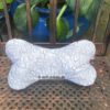 Leseknochen, Nackenkissen mit Hufeisenmotiven. Stoff-Unikate handmade in Germany