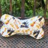 Leseknochen, Nackenkissen mit Musikinstrumenten und Komponistennamen. Stoff-Unikat handmade in Germany