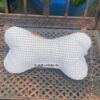 Stoffknochen, Nackenkissen, Leseknochen mit drei verschiedenen Motivseiten. Kariert und Motive von der Allgäuer Braunkuh. Stoff-Unikate handmade in Germany