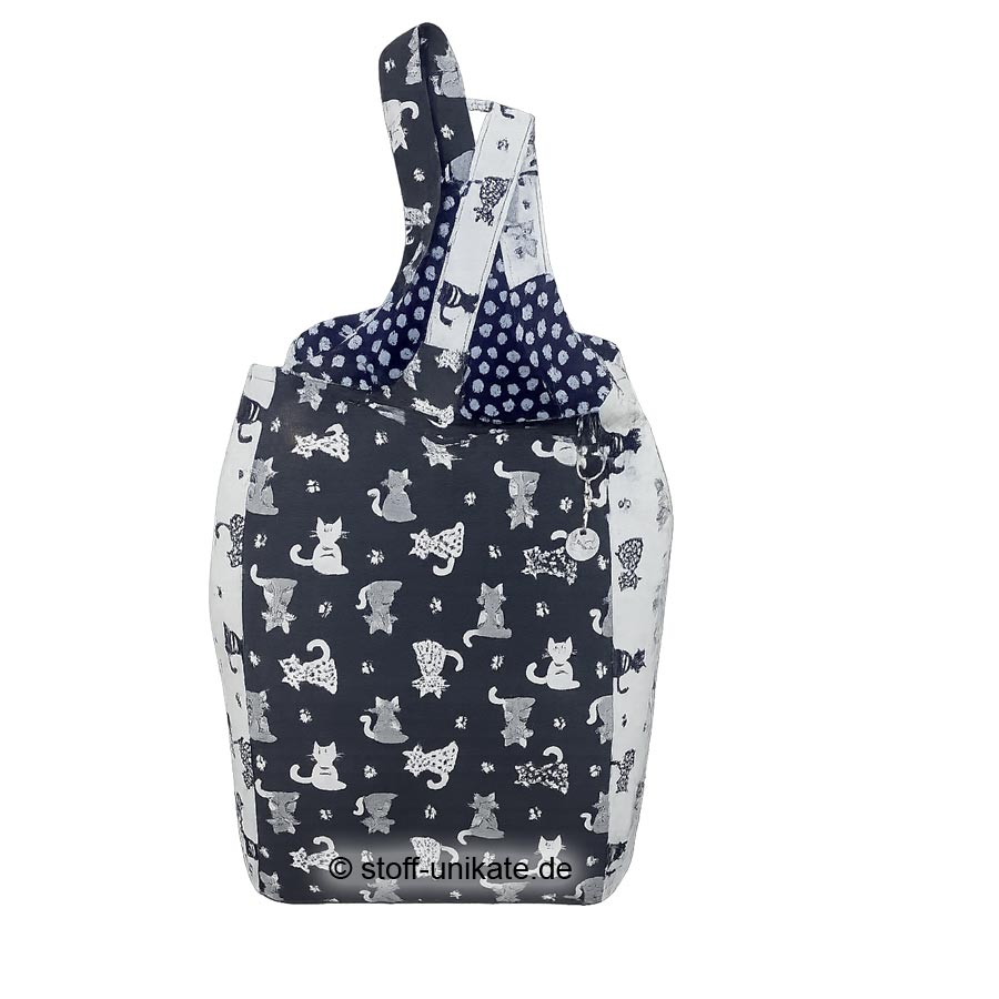 XXL-Jumbo-Tasche mit Katzen. Stoff-Unikate handmade in Germany