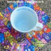 B-Porzellantasse passend zum Geschenkset. Stoff-Unikate handmade in Germany