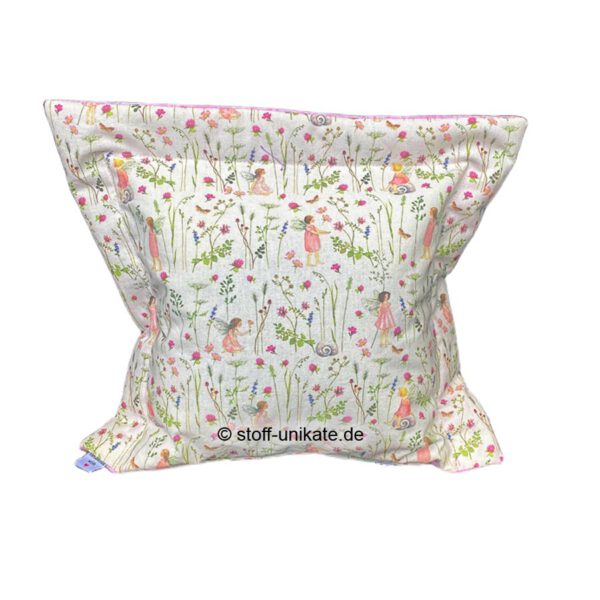 Duftkissen mit Rosen- und Elfenmotiven. Stoff-Unikate handmade in Germany