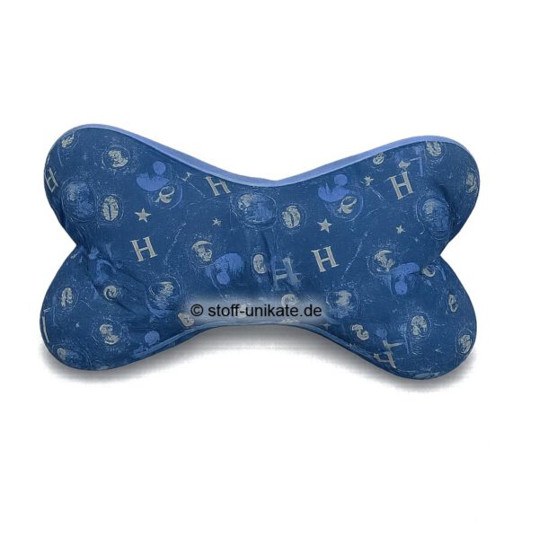 Leseknochen mit Harry Potter Motiven, magische Zeichen. SToff-Unikate handmade in Germany