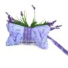 Kleiner Leseknochen mit Duftmanschette mit Lavendelblüten. Stoff-Unikate handmade in Germany