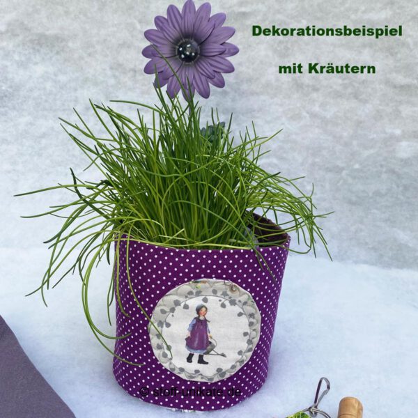 Lotta- Utensilo mit Zubehör. Stoff-Unkate handmade in Germany