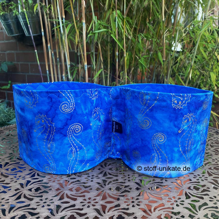 Klopapier Aufbewahrung aus Stoff passend für zwei Klorollen. Stoff-Unikate handmade in Germany