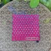 Rückseite von Stoffdeckchen mit bunten Katzen von Laurel Burch. Stoff-Unikate handmade in Germany