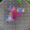 Stoffdeckchen mit bunten Katzenmotiven von Laurel Burch. Stoff-Unikate handmade in Germany