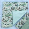 Großes Stoffdeckchen mit Kürbis- und Katzenmotiven genäht aus hochwertigen Baumwollstoffen. Stoff-Unikate handmade in Germany