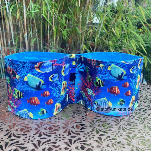 WC-Rollenhalter aus Stoff<br>Klopapier Aufbewahrung <br>„Ocean Dreams" <br>Geschenk für Fisch-Liebhaber