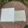Rückseiten der Stoffdeckchen mit Kürbis- und Katzenmotiven. Stoff-Unikate handmade in Germany