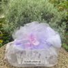 Geschenkset Wellness-Körbchen mit Lavendel-Zubehör. genäht aus reiner Baumwolle mit Lavendelmotiven. Stoff-unikate handmade in Germany