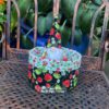 Stoffkorb mit Erdbeerwichtel Lasse. Stoff-Unikat handmade in germany