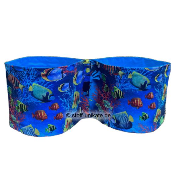 WC-Rollenhalter aus Stoff mit Südsee-Fischen. Ocean Dreams. Stoff-Unikate handmade in Germany