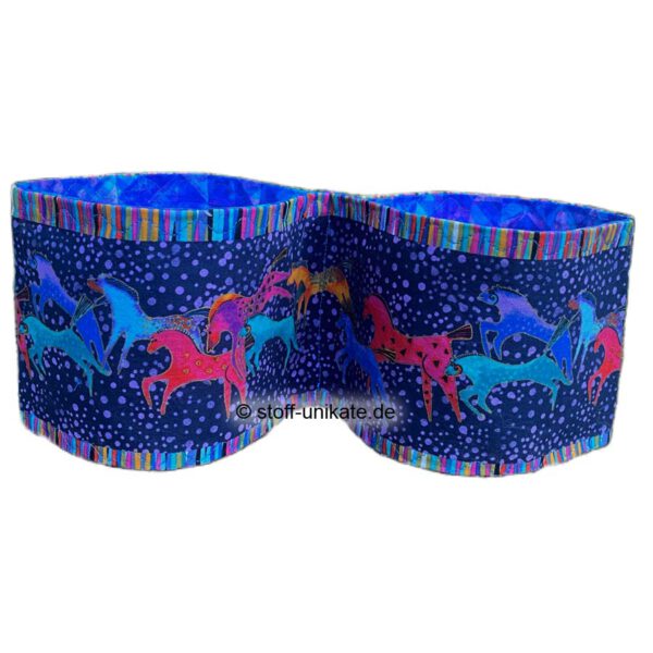 WC-Rollenhalter aus Stoff mit Pferdemotiven von Laurel Burch. Stoff-Unikate handmade in Germany