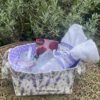 Stoffkorb, Utensilo mit Lavendelmotiven. Stoff-Unikate handmade in germany