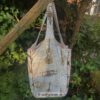 Großer Jumbo-Shopper mit Musiikinstrumenten in Beigetönen. Stoff-Unikate handmade in Germany