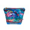 Kosmetiktasche, Kulturbeutel mit Pferden in Regenbogenfarben. Stoff-Unikate handmade in Germany