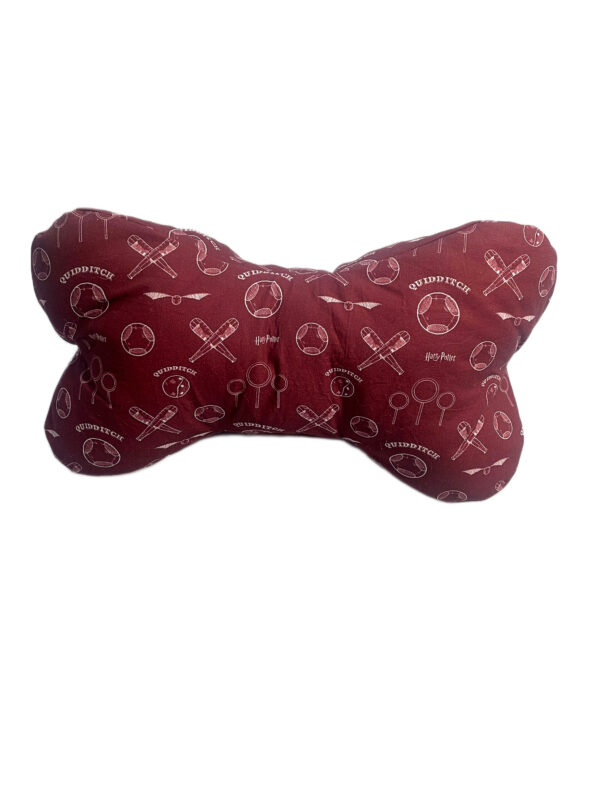 Leseknochen mit Harry Potter Motiven Quidditsch. Stoff-Unikate handmade in Germany