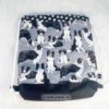 SToffbeutel, Kinderturnbeutel mit Border Collies in schwarz-grau-weiß. Stoff-Unikate handmade in Germanv
