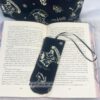 Lesezeichen mit Harry Potter Motiven in schwarz-weiß. Stoff-Unikate handmade in Germany