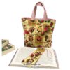 Büchetasche und Lesezeichen mit Rosenmotiven. Stoff-Unikate handmde in Germany