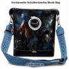 Schultertasche Wings of Ash mit Drachenmotiven. Stoff-Unikate handmade in germany