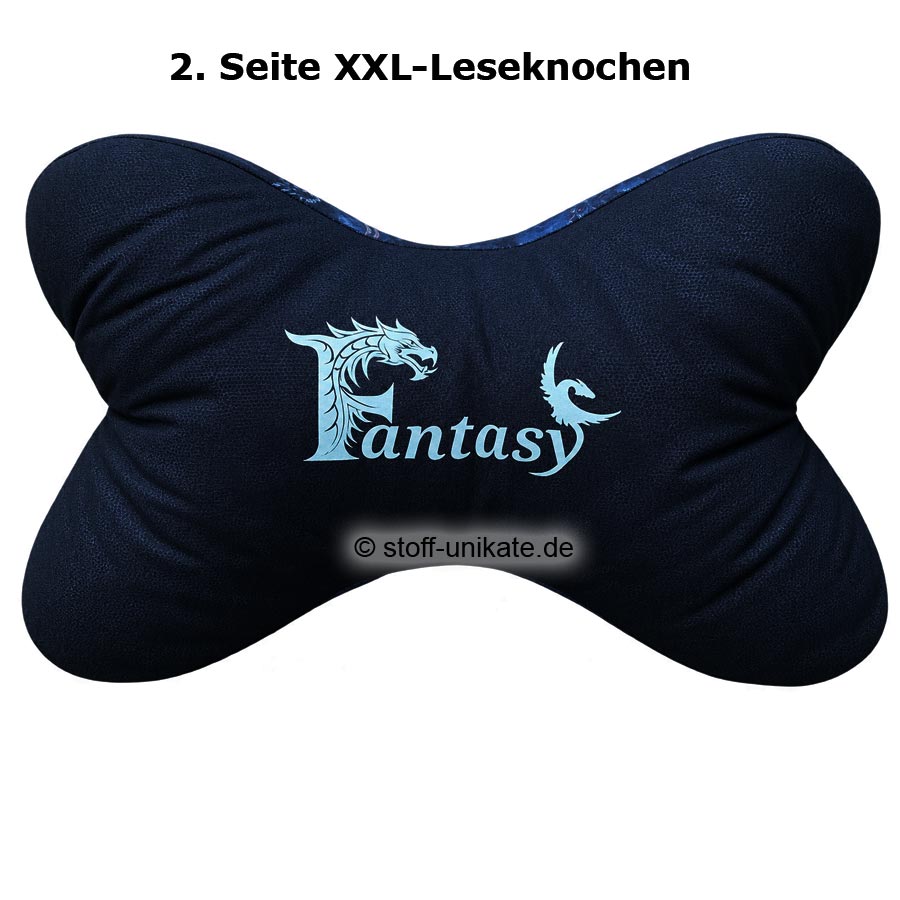 XXL-Leseknochen Fantasy zur Serie Wings of Ash. Stoff-Unikate handmade in Germany