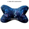 XXL Leseknochen mit Drachenmotiven. Wings of Ash. Stoff-Unikate handmade in Germany