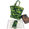 Fliegende Drachen - büchertasche mit Lesezeichen aus Stoff. Stoff-Unikate handmade in germany
